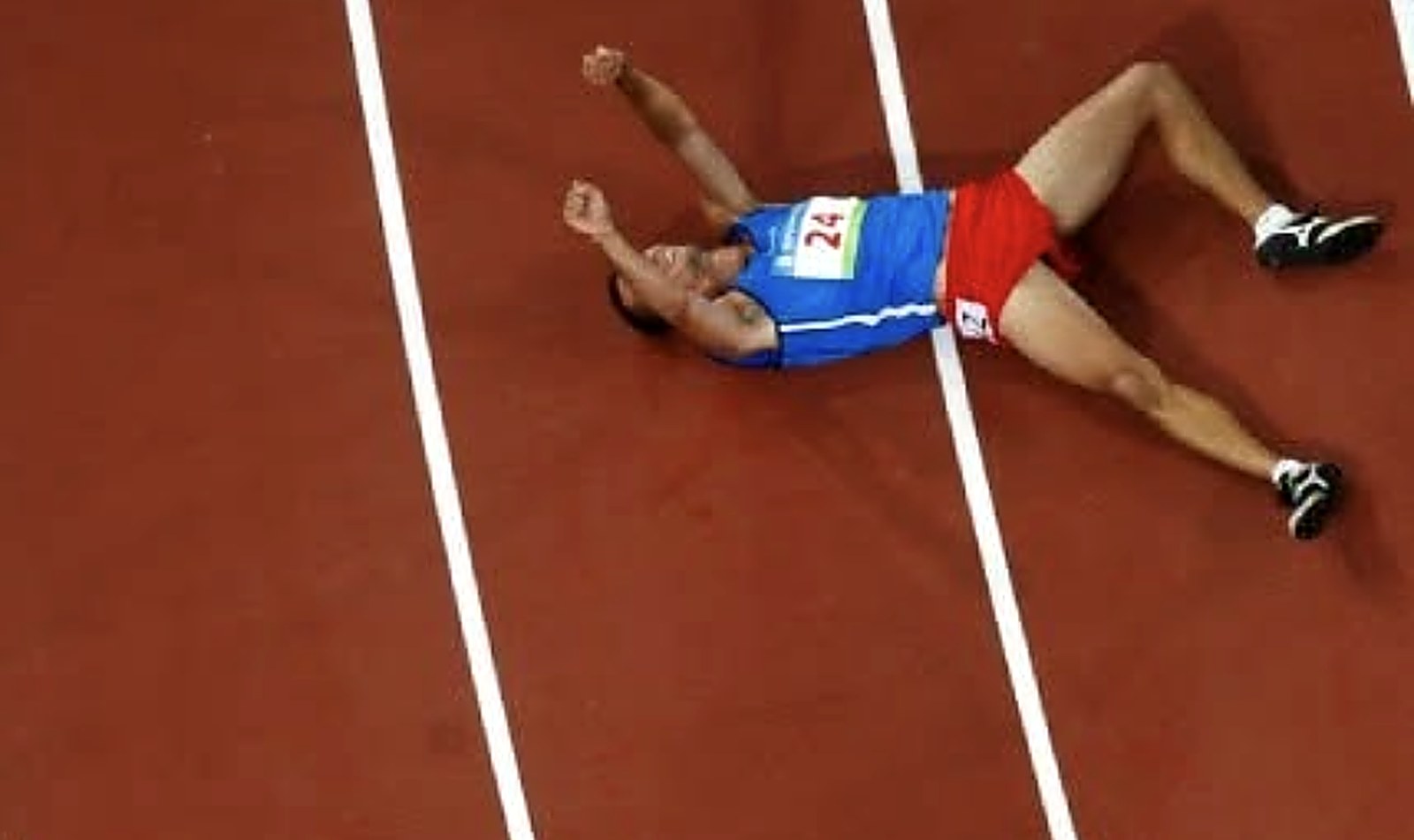 Slaven competing at the Beijing Olympics
